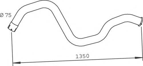 Труба выхлопного газа DINEX 53744
