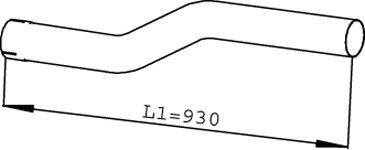 Труба выхлопного газа DINEX 22144