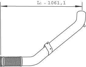 Труба выхлопного газа DINEX 28502