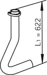 Труба выхлопного газа DINEX 47278