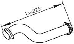 Труба выхлопного газа DINEX 82165
