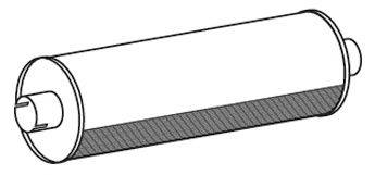 Средний / конечный глушитель ОГ DINEX 15302