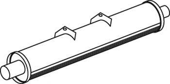 Средний / конечный глушитель ОГ DINEX 15313
