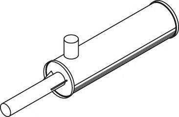 Средний / конечный глушитель ОГ DINEX 19312