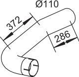 Труба выхлопного газа DINEX 53766