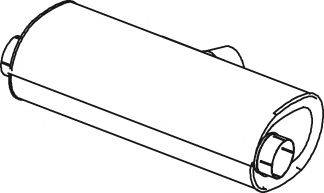 Средний / конечный глушитель ОГ DINEX 28424