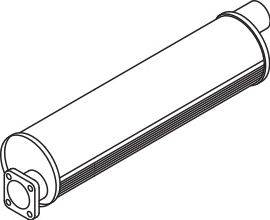 Средний / конечный глушитель ОГ DINEX 70334