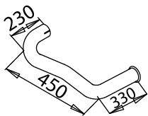 Труба выхлопного газа DINEX 51632