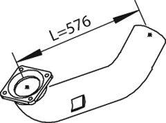 Труба выхлопного газа DINEX 81232