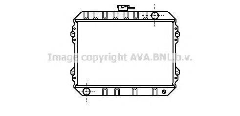 Радиатор, охлаждение двигателя AVA QUALITY COOLING DN2038