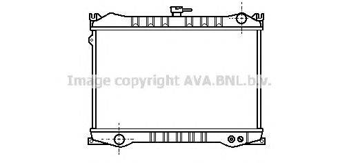 Радиатор, охлаждение двигателя AVA QUALITY COOLING DN2069