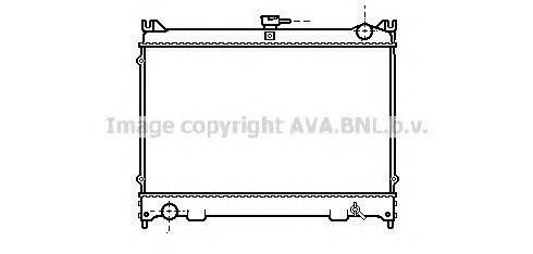 Радиатор, охлаждение двигателя AVA QUALITY COOLING DN2079