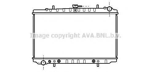 Радиатор, охлаждение двигателя AVA QUALITY COOLING DN2152