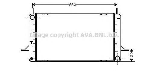 Радиатор, охлаждение двигателя AVA QUALITY COOLING FD2159