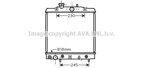 Радиатор, охлаждение двигателя AVA QUALITY COOLING HD2194