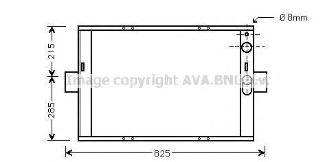 Радиатор, охлаждение двигателя AVA QUALITY COOLING IV2062