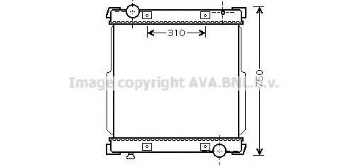 Радиатор, охлаждение двигателя AVA QUALITY COOLING IV2088