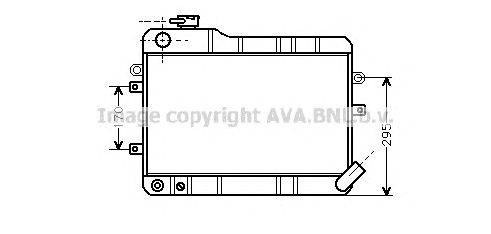 Радиатор, охлаждение двигателя AVA QUALITY COOLING LA2014