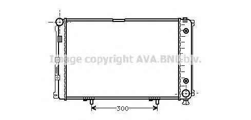 Радиатор, охлаждение двигателя AVA QUALITY COOLING MS2149