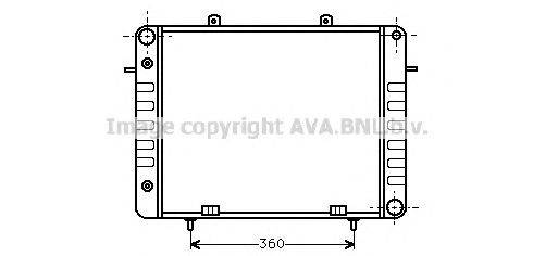 Радиатор, охлаждение двигателя AVA QUALITY COOLING OL2039