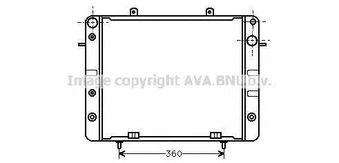 Радиатор, охлаждение двигателя AVA QUALITY COOLING OL2057