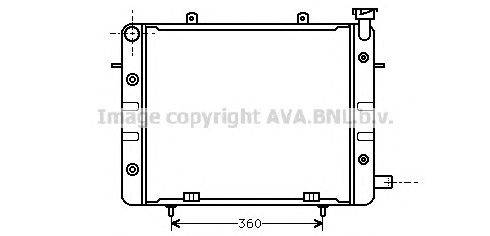 Радиатор, охлаждение двигателя AVA QUALITY COOLING OL2061