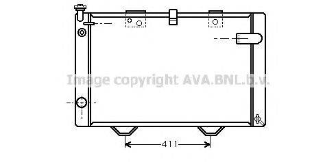 Радиатор, охлаждение двигателя AVA QUALITY COOLING PE2175