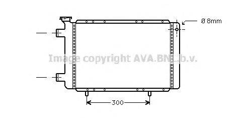 Радиатор, охлаждение двигателя AVA QUALITY COOLING RT2021