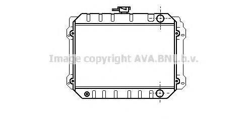 Радиатор, охлаждение двигателя AVA QUALITY COOLING TO2013