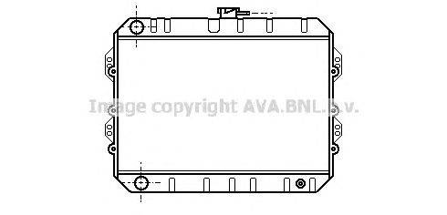 Радиатор, охлаждение двигателя AVA QUALITY COOLING TO2071