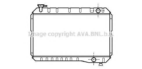 Радиатор, охлаждение двигателя AVA QUALITY COOLING TO2086