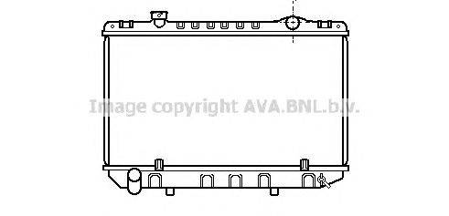 Радиатор, охлаждение двигателя AVA QUALITY COOLING TO2098