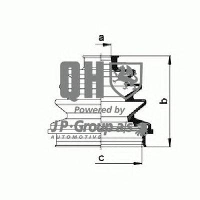 Пыльник, приводной вал JP GROUP QJB133