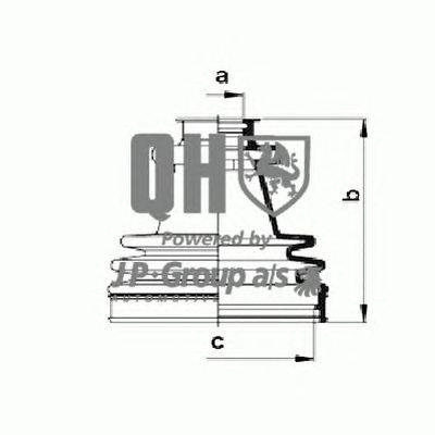 Комплект пылника, приводной вал JP GROUP QJB2212