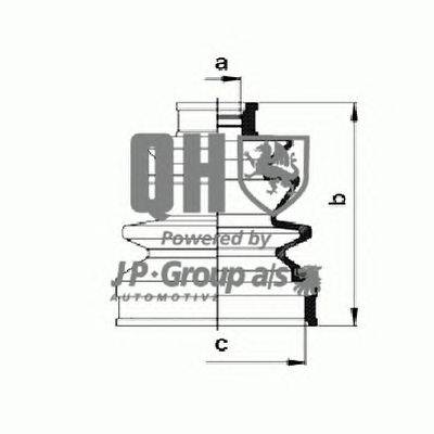 Комплект пылника, приводной вал JP GROUP QJB383