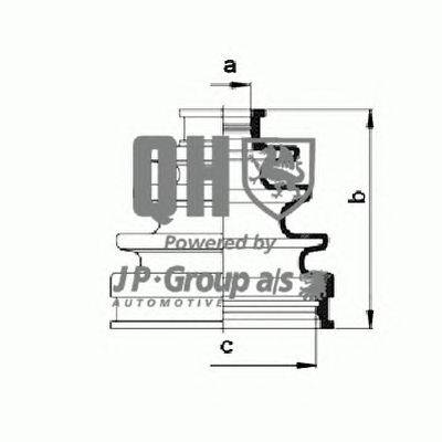 Комплект пылника, приводной вал JP GROUP QJB101