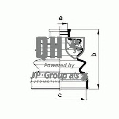 Комплект пылника, приводной вал JP GROUP QJB956