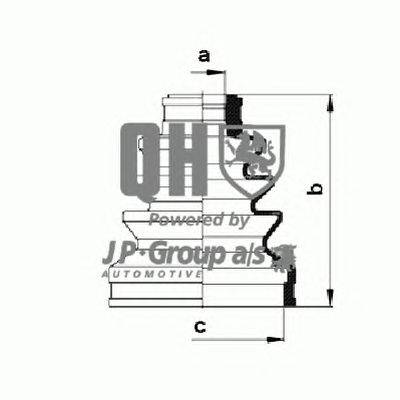 Комплект пылника, приводной вал JP GROUP QJB785