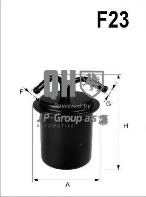 Топливный фильтр JP GROUP QFF0224