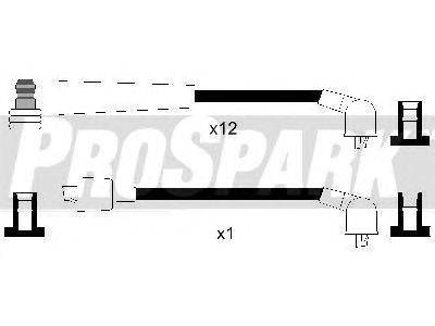 Комплект проводов зажигания STANDARD OES1107