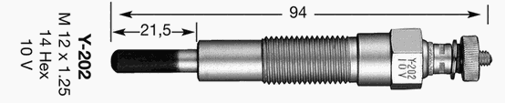 Свеча накаливания NGK 1226