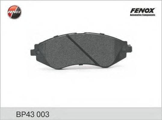 Комплект тормозных колодок, дисковый тормоз FENOX 23234