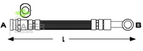Тормозной шланг KAGER 380860