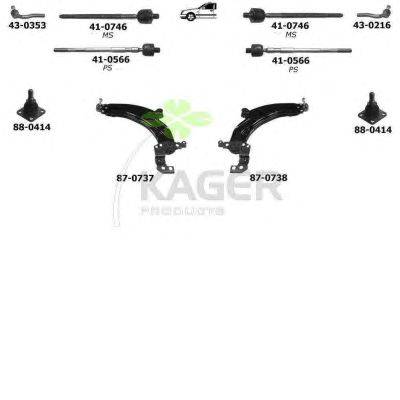 Подвеска колеса KAGER 800055