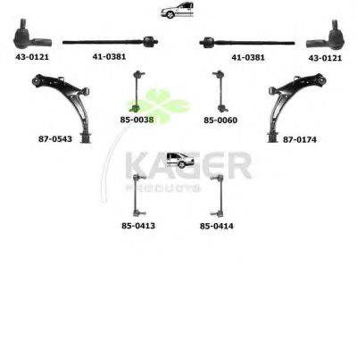 Подвеска колеса KAGER 800535