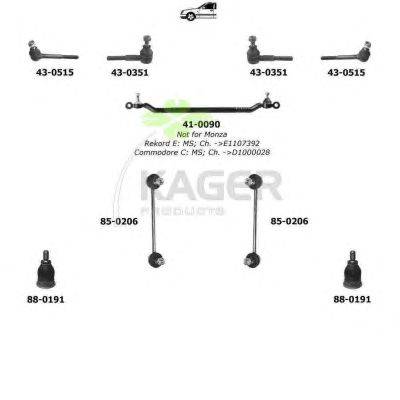Подвеска колеса KAGER 800633