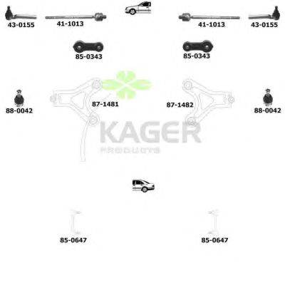 Подвеска колеса KAGER 800909