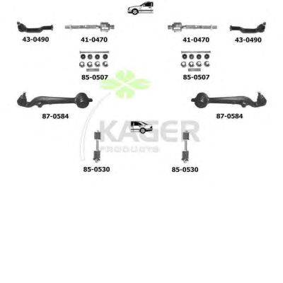 Подвеска колеса KAGER 801207