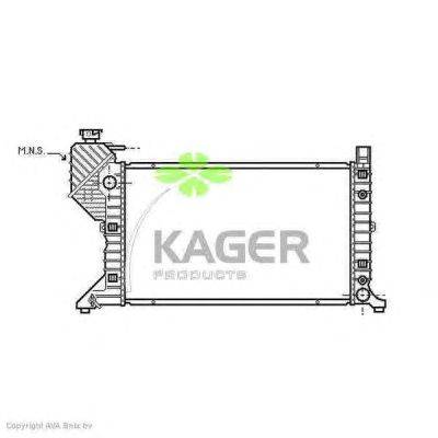 Радиатор, охлаждение двигателя KAGER 310616