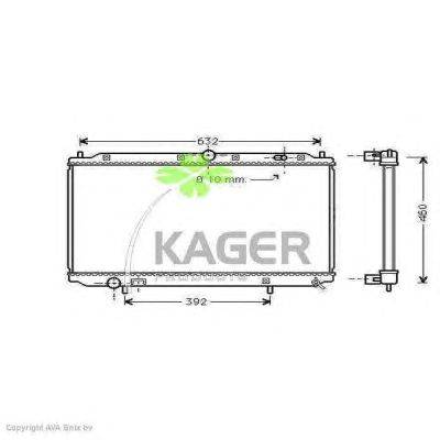 Радиатор, охлаждение двигателя KAGER 31-3101